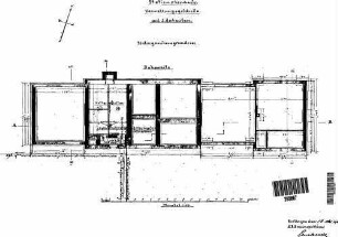 Ebersbach (Fils): Empfangsgebäude Grundriss Untergeschoß