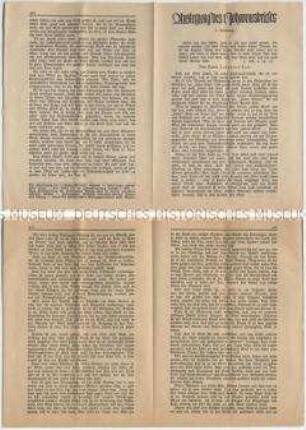 Flugschrift mit dem Text einer Predigt - Sachkonvolut