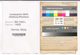 Entnazifizierung Georg Darmas , geb. 17.01.1899 (Arbeiter)