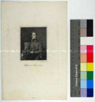 Porträt des französischen Lyrikers und Politikers Alphonse de Lamartine