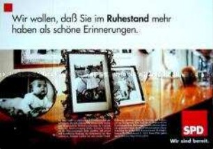 Wahlplakat der SPD zum Bundestagswahlkampf 1998