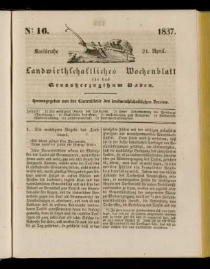 No 16. 1837. 21. April