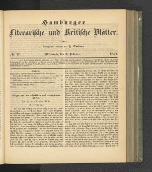 No. 11. 5. Februar 1851