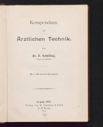 Kompendium der ärztlichen Technik