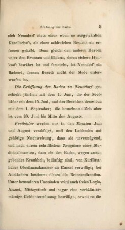 [Eröffnung des Bades.]
