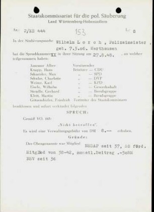 Lorch, Wilhelm