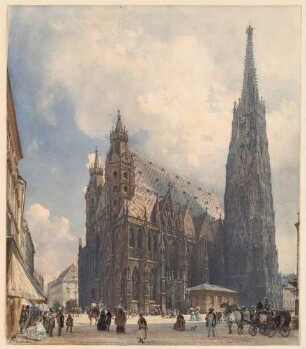Der Stephansdom in Wien, von Süden gesehen