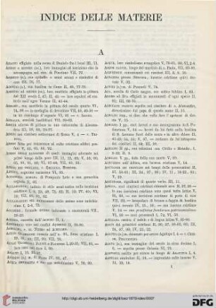 Indice delle materie
