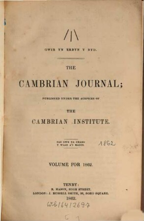 The cambrian journal. 1862