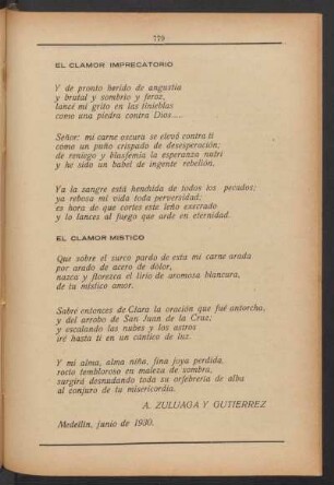 El clamor místico