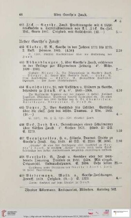 Über Gothe's Faust (Nr. 470 - 646)