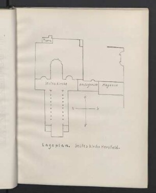 Lageplan. Stiftskirche Hersfeld.