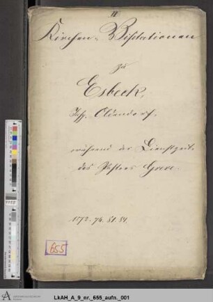Esbeck: Visitationsakten