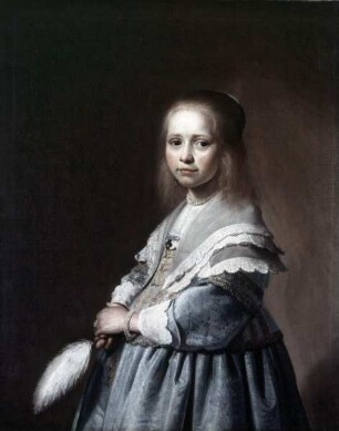 Bildnis eines Mädchens im blauen Kleid