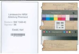 Entnazifizierung Karl Ewald , geb. 25.03.1906 (Anwalt)