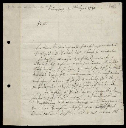 Brief von Jakob Mauvillon an Christian Gottfried Schütz