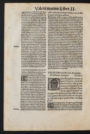 Valerii Maximi Liber Secundus.