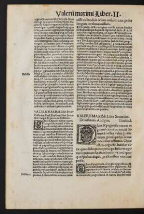 Valerii Maximi Liber Secundus.