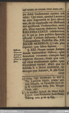§. XXI. Historia Literaria quid, quotuplex, utilitas in Jure