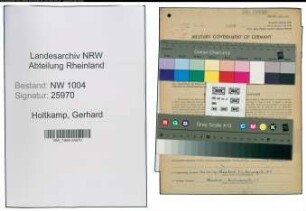 Entnazifizierung Gerhard Holtkamp , geb. 15.04.1903 (Lokheizer)