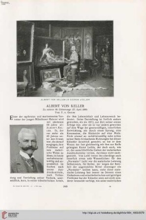 20: Albert von Keller : zu seinem 60. Geburtstage (27. April 1905)