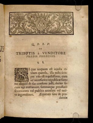 3-32, Q. D. B. V. De Tributis à Venditore Praedii Promissis.