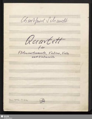 Quartets - Mus.15446-P-502 : fl solo, strings