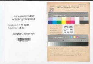 Entnazifizierung Johannes Berghoff , geb. 14.09.1886 (Hauptmann)