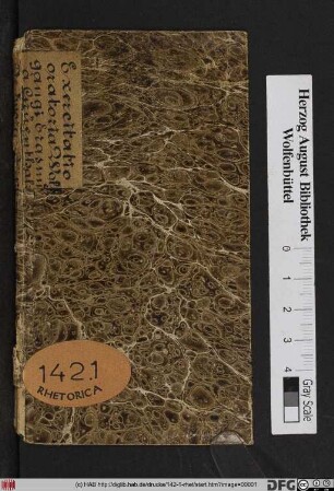 Exercitatio Oratoria, Wolfgangi Erasmi a Gruenthal : De Quorundam Animalium Philanthroporum Utilitate Ac praestantia: habita in Auditorio publico Academiae Tubingensis. XII. Juni, Anno, M.DC.XXV
