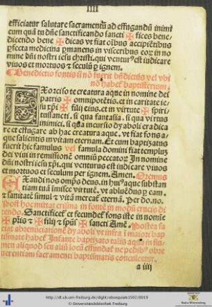 Benedictio fontis si non fuerit benedictus