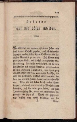 Lobrede auf die bösen Weiber.