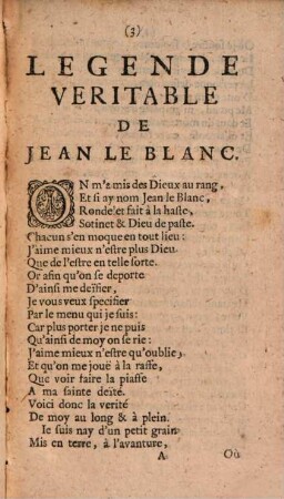 Legende veritable de Jean le Blanc