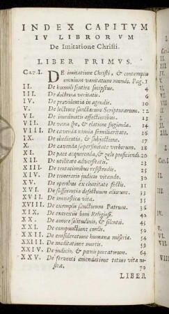 Index Capitum IV Librorum
