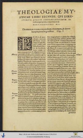 THEOLOGIAE MYSTICAE LIBER SECUNDUS