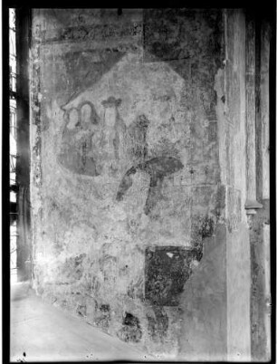Burkheim Sankt Pankratius Kirche Turm Wandmalerei (um 1500)