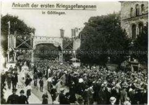 Deutsche Kriegsgefangene treffen in Göttingen ein