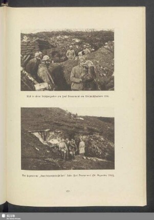 Der sogenannte "Vier-Schornstein-Posten" beim Fort Douaumont (24. Dezember 1916)