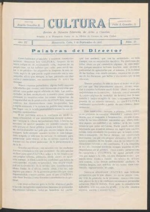 Palabras del Director
