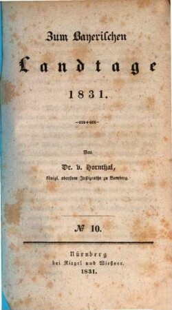 Zum Bayerischen Landtage 1831, 10