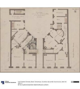 Berlin. Feilnerhaus. Grundriss des ersten Geschosses