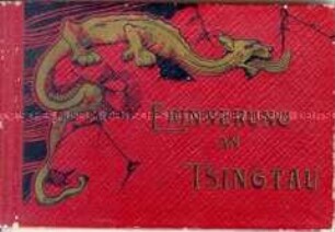 Postkartenleporello mit Ansichten von Tsingtau