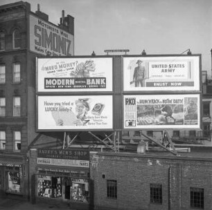 New York, Manhattan, Werbetafeln