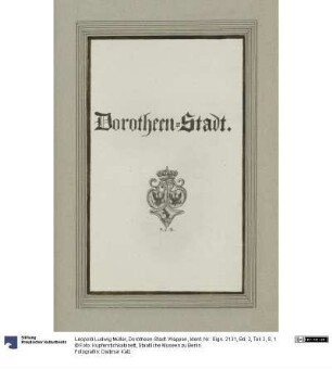 Dorotheen-Stadt. Wappen