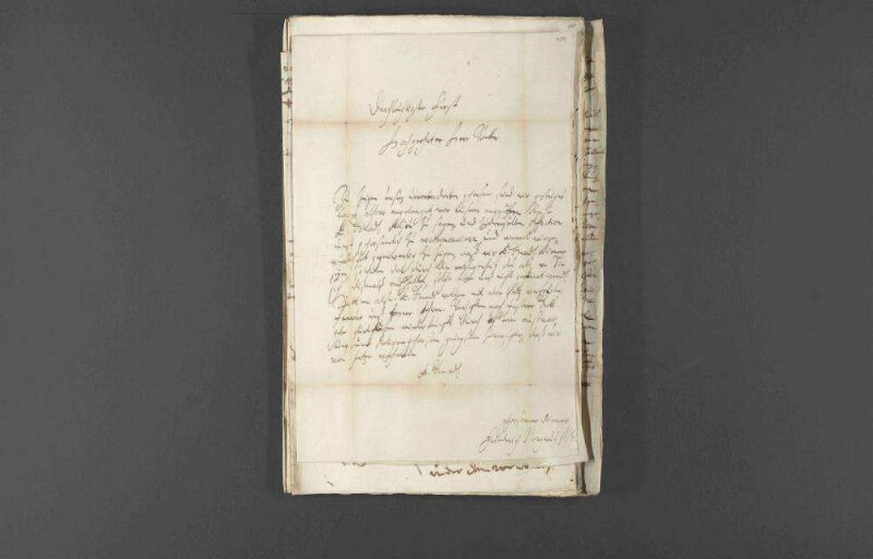 Vertrauliche Korrespondenz zwischen Markgraf Friedrich VII. Magnus von Baden-Durlach und Herzog Eberhard III. von Württemberg.