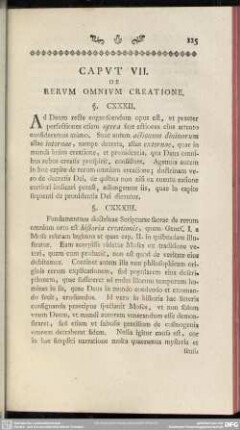 Caput VII. De Rerum Omnium Creatione