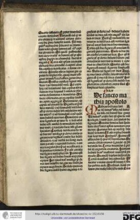 XLV. De sancto Mathia apostolo.