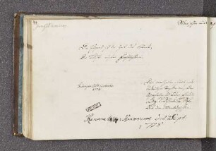 B. F. E. Ahlers. – Incipit: Die Jugend ist die Zeit des Lebens, da blühte unsere Fröhlichkeit. – Göttingen, 06.09.1773