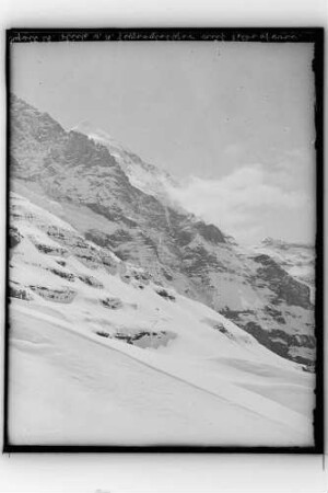 Blick von der Station Eigergletscher auf das Silberhorn