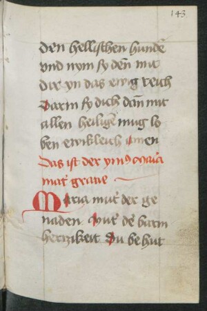 Hymnus 'Maria mater gratiae', dt. Prosaübersetzung