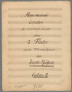 4 Potpourris; fl (2); HenK WoO 34/2 - BSB Mus.Schott.Ha 10051-2